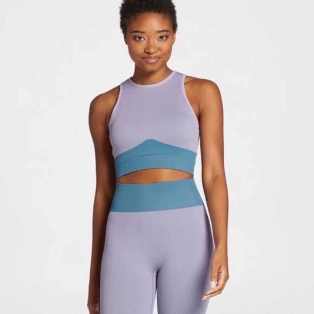 4/$20 - DSG TWITCH + ALLISON Seamless Sports Bra Lavender & Sapphire (small)